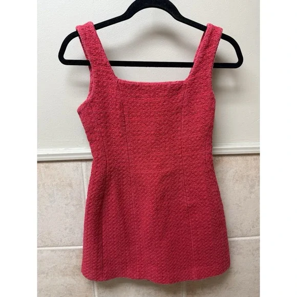 Maje Ribala Tweed Square Neck Mini Dress.Parisian Chic Party Wedding Guest. 36/S - Picture 2 of 14